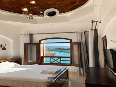 First Row Crystal Lagoon Finished Chalet + Garden in Makadi Heights - Prime Location in  Red Sea Near Sahl Hasheesh & Soma Bay