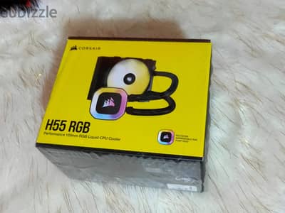 CORSAIR H55 RGB 120mm liquid cpu coolerمبرد مائى