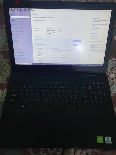 بسعر لقطه dell inspiron 3593   جيل عاشر بكارتين شاشه i5