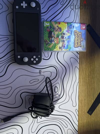 Gray Nintendo switch lite 32gb + 64gb sd card free game and charger