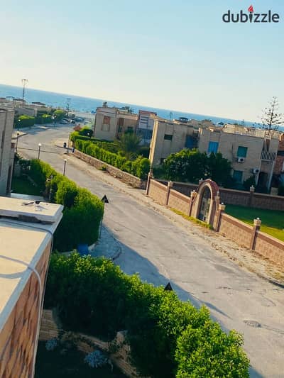 The most luxurious duplex villa, two floors, with a private pool, open sea view, in Al Shorouk Village, kilometer 41