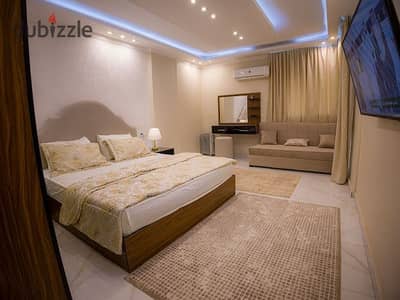 For rent, a brand new furnished hotel apartment with hotel finishing for upscale and distinguished living in Dokki