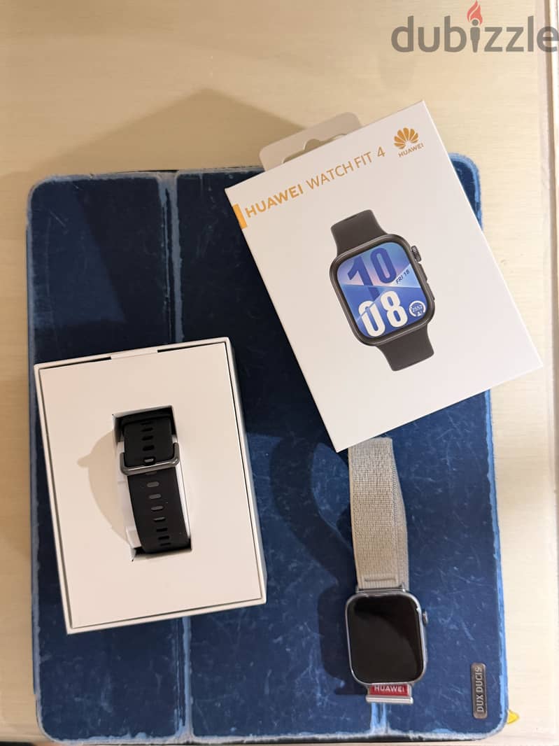 HUAWEI WATCH FIT 4 – Grey – Full Box + 2 Straps 4