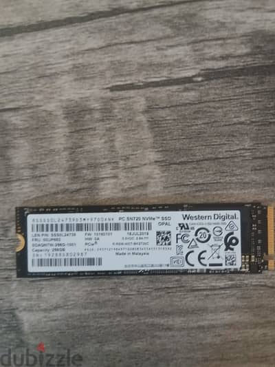 SSD WD SN720 NVMe 256GB
