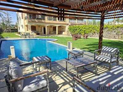 Villa for rent Marina 5 second row beach with private swimming pool at a very attractive price 5 bedrooms fully air-conditioned