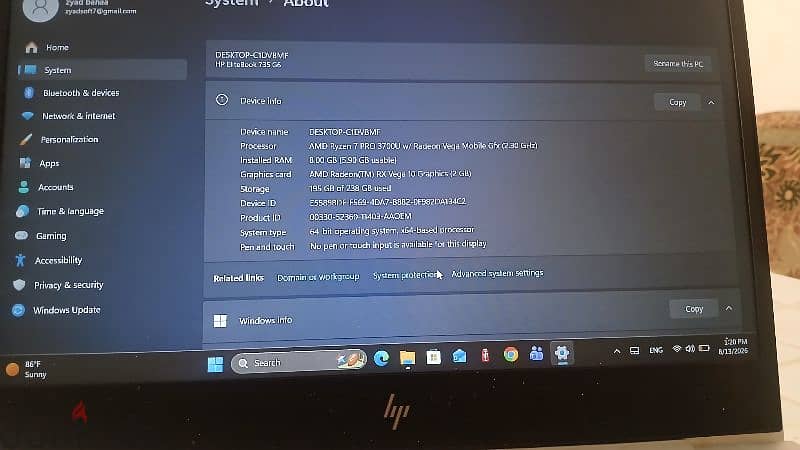 HP eliete Book g6 2
