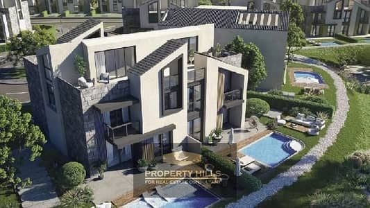 A residential unit at a bargain price with an open view of the lagoon next to Palm Hills and Swan Lake Hassan Allam