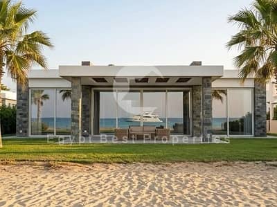 First Row Single-Floor Villa with Direct Sea View Over 8 years installments