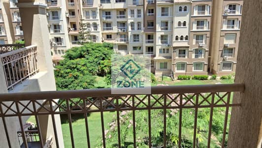Apartment for rent in Madinaty B1, second floor, 107 sq m, garden view, with natural gas and in a prime location.