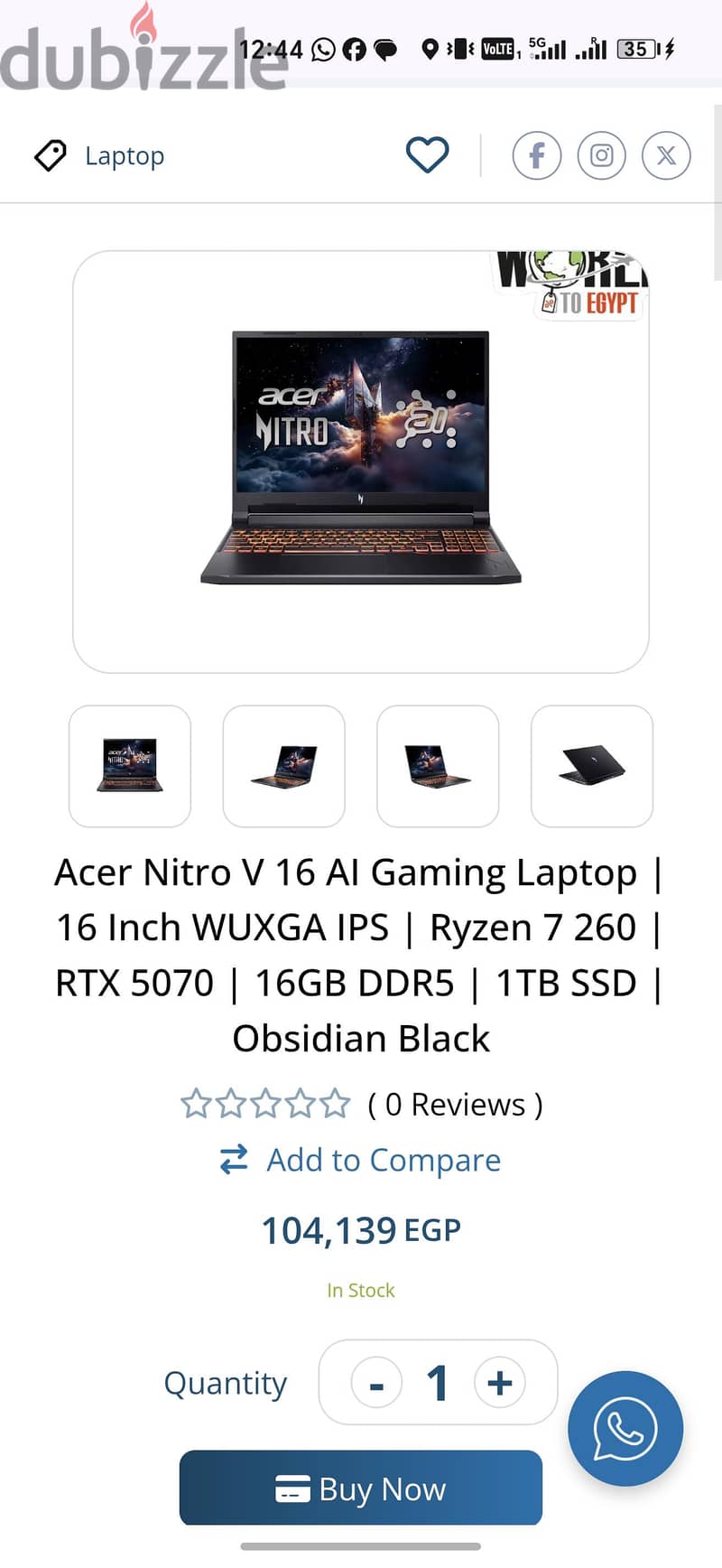 Acer V16 Ai 9