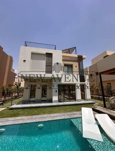 villa with swimming pool - Fully furnished with ACs for sale in Sodic East - under market price