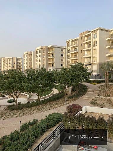 For rent at the lowest price: a fully finished apartment with air conditioning and a kitchen, open view, in Hyde Park, New Cairo - ready for viewing a