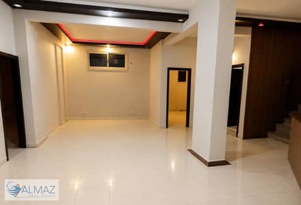 Empty basement apartment of 250 square meters for rent in the First District, next to Al Shweifat in New Cairo, near the services area.