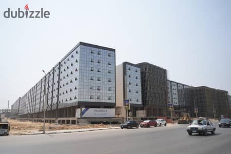 Administrative office for sale in Sheraton Al-Matar, featuring a frontage on Al-Sa'qa Street. It is located next to Cairo Airport and City Centre Alma