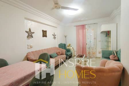 Furnished Apartment for Rent with an Open View + Steps Away from Abu Qir St.