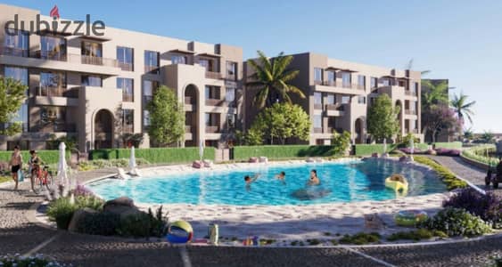 Finished chalet for sale in installments over 10 years in Lyv Ras El Hekma, North Coast