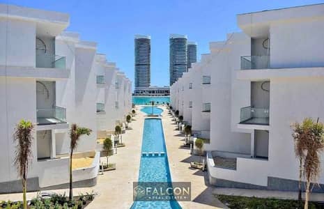 at the lowest cash price, huge discount, 140 meters, North Coast, Alamein, full view of the towers, installments available. Ready for viewing.