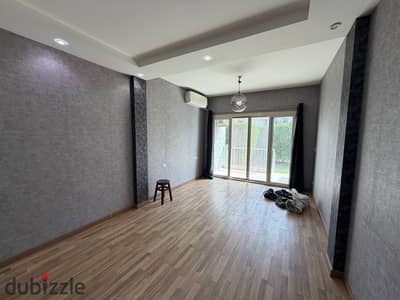 Ground floor apartment with garden for rent in The Address Compound, Sheikh Zayed – 109 sqm + 85 sqm garden, 3 bedrooms, 2 bathrooms, premium finishing and complete fittings