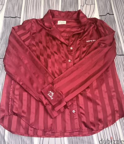 Gilly hicks red pajama top abercrombie and fitch