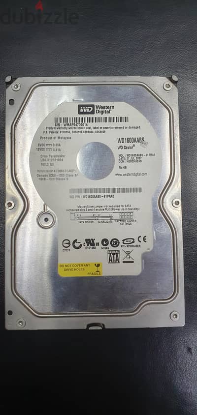 للبيع هاردات ديسك توب HDD  -  ٢٥٠ جيجا & ١٦٠ جيجا  - SATA