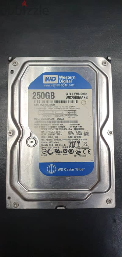 للبيع هاردات ديسك توب HDD  -  ٢٥٠ جيجا - SATA