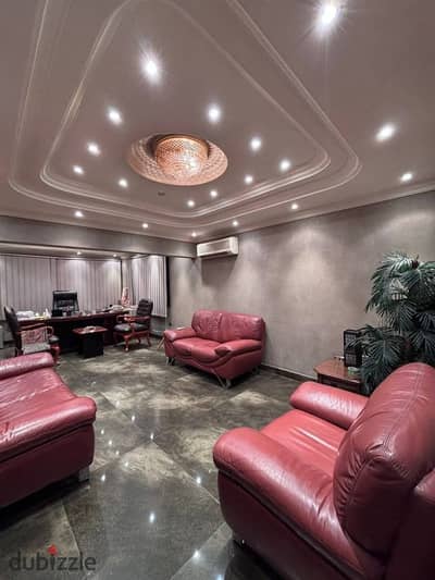 For rent: furnished and fully air-conditioned administrative/commercial space – 350 m² | Nasr City, very distinctive location on Youssef Abbas Street, next to Al-Zohour Club and steps from the platform. Commercial/administrative licensed.