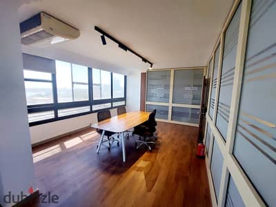 Office for rent in Sarayat Al-Maadi, air-conditioned, 4 rooms