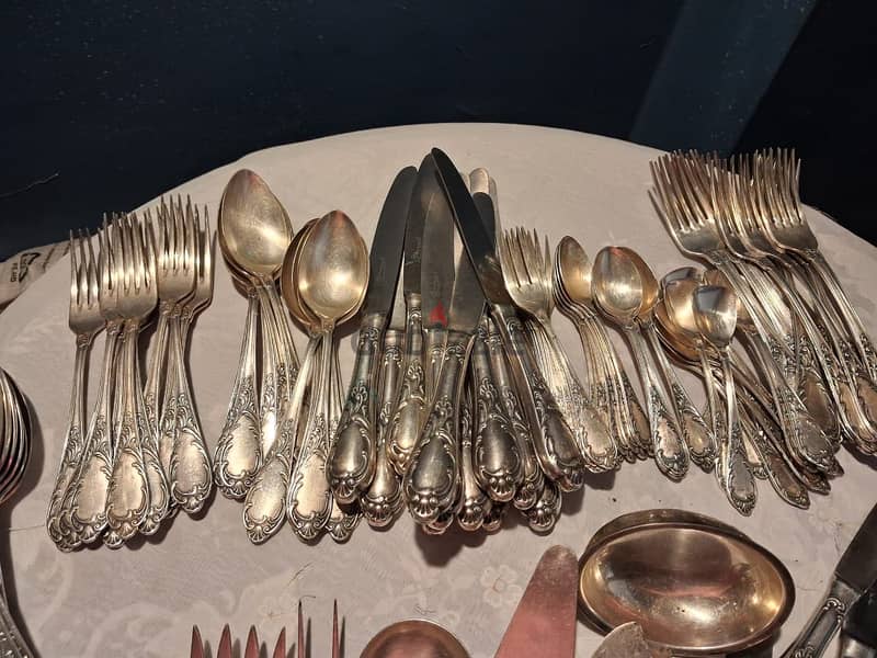 Alpaca silver plated cutlery set 2