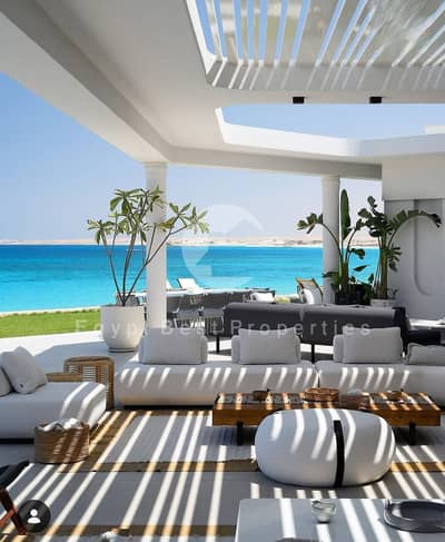 FIRST ROW VILLA 3BED BY MONTAGE, FULLY FURNISHED WITH BEST PRICE IN NORTH COAST, MODON, 5% DOWN PAYMENT