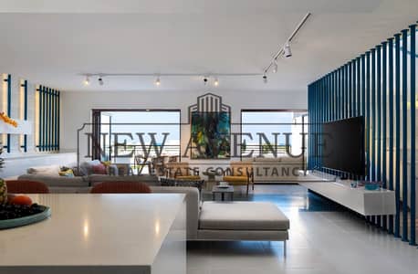 Ready to move Fully Finished & Furnished Chalet with upgraded AC’s Sea view overlooking Safi Sands for sale in Marina 1 Marassi North Coast Emmar