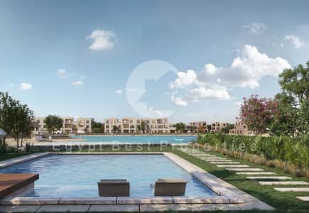 آخر فيلا 4 غرف_تشطيب+تكييفات+مطبخ First Row في نيو جونة البحر الأحمر | 0% مقدم من أوراسكوم