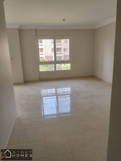165-square-meter, 3-bedroom apartment for sale in Madinaty’s prime B11 phase (Talaat Moustafa Group), featuring a garden view.