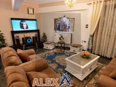 Furnished apartment for rent in Smouha, fully air-conditioned