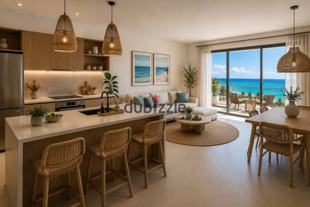2-Bedroom Chalet Directly on the Sea in Alamein, Next to Marina 1 – Fully Finished with a Limited-Time Down Payment Offer