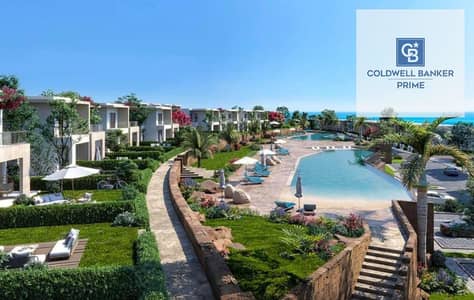 75m² chalet for sale with super lux finishing, directly overlooking the sea in Sea Shore by Hyde Park – Ras El Hekma – North Coast | 2 bedrooms