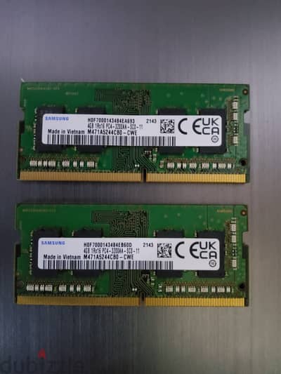 4GB x2 Samsung SODIMM RAM 3200MHz