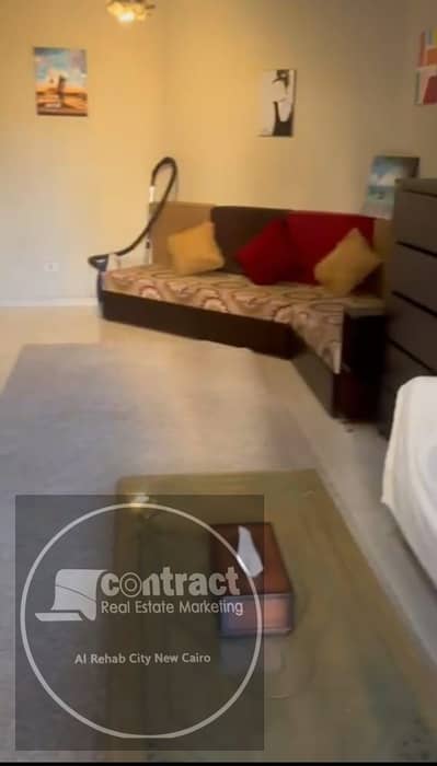 Furnished studio with private garden for rent in al Rehab-direct from the oner