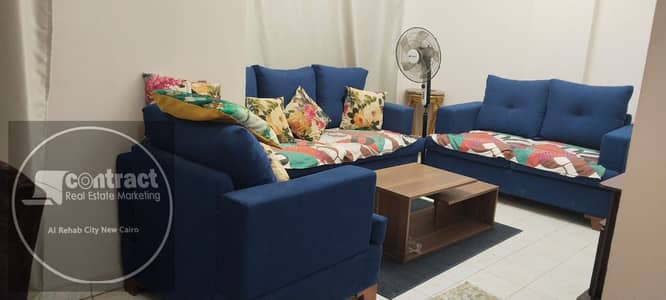 Ground floor apartment for rent furnished in Al-Rehab at a special price, broker directly from the owner