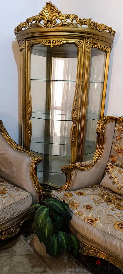 دولاب فضيه خشب زان دهان فرنساوي