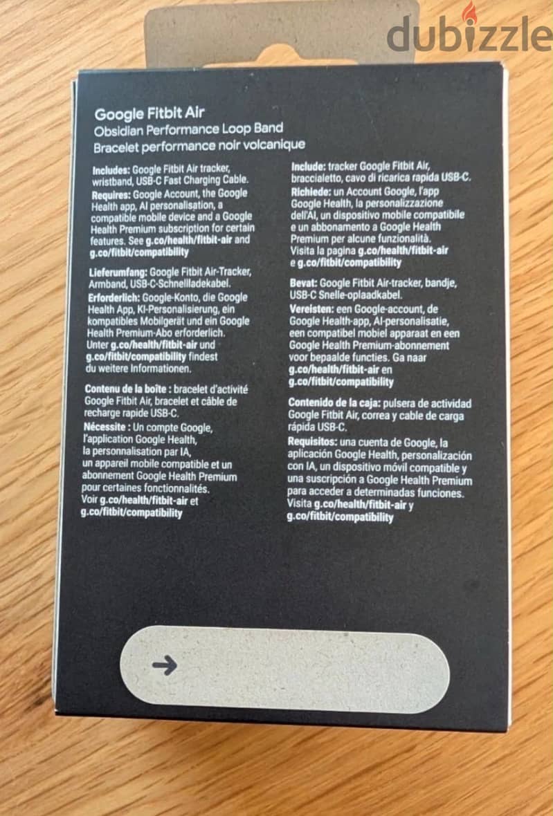 Google Fitbit Air - New (Sealed) - Obsidian - Available Now 1