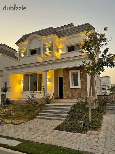 For sale Standalone villa with a stunning view, 4 bedrooms, in the Mountain View 4 ready to move Near New Gizan