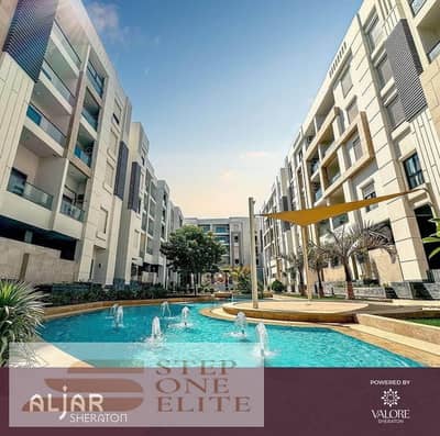 A 3-room ultra super luxury apartment in Al Jar Compound, directly in front of Madinaty on the Suez Road