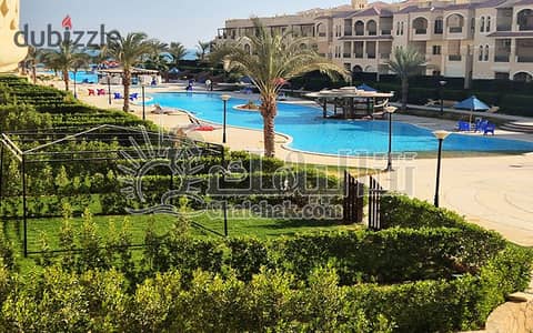 Furnished Chalet with Sea & Pool View | La Sirena Palm Beach Ain Sokhna
