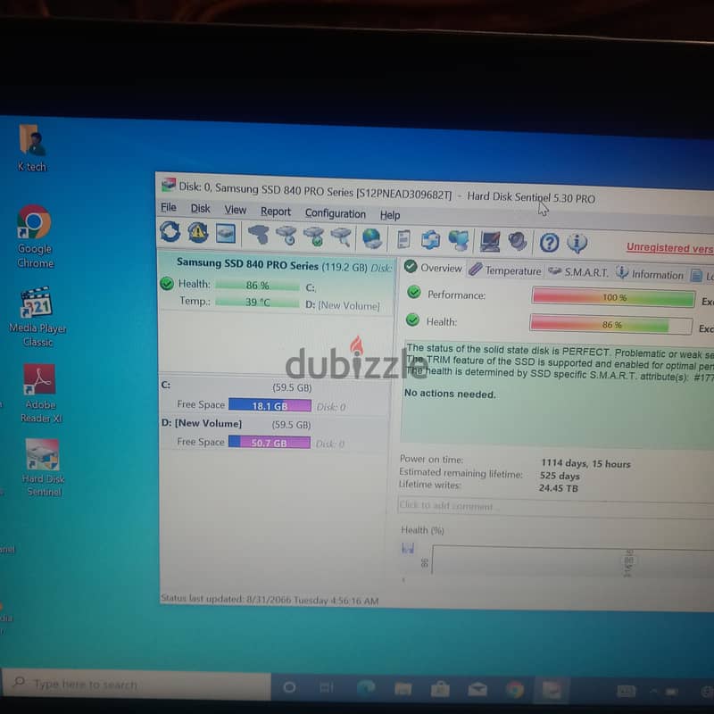 Ssd Samsung 840 pro 128G 2