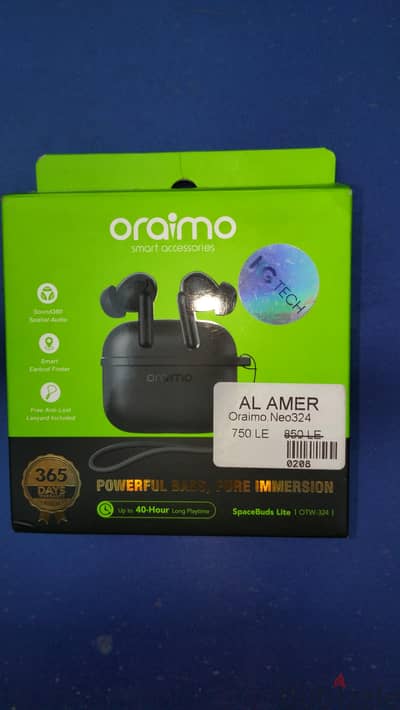 سماعه oraimo SpaceBuds Lite جديده