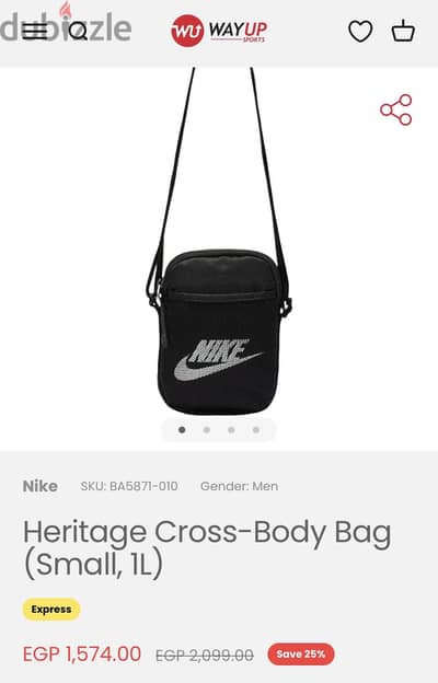 Cross body bag 1 L nike original