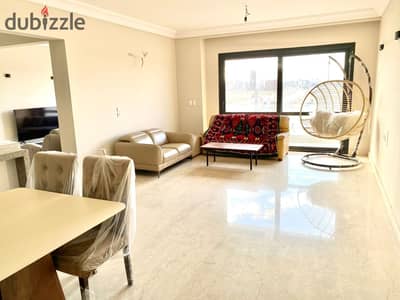 Apartment with special finishes and modern furnishings for rent in the El Patio Oro compound in the Fifth Settlement