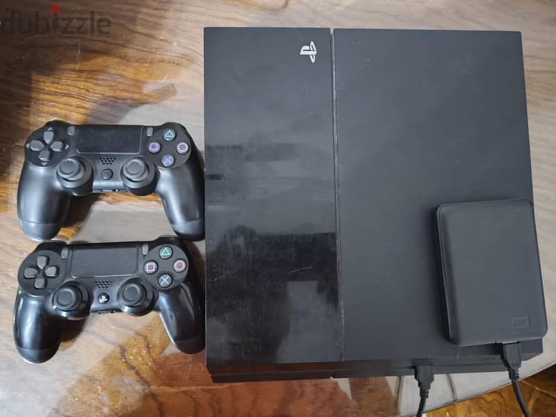PlayStation 4 fat 500GB + 2 controllers 1