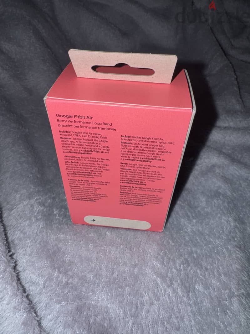Google Fitbit Air - Raspberry Red - New 1