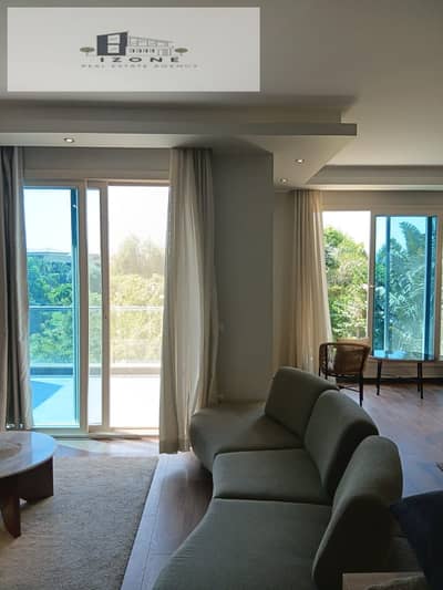 شقة إيجار مفروشة بالكامل في ليك فيو دوزيت Lake View Dusit القاهرة الجديدة New Cairo فيو بحيرات 250م غرفتين نوم 2 حمام مدخل خاص